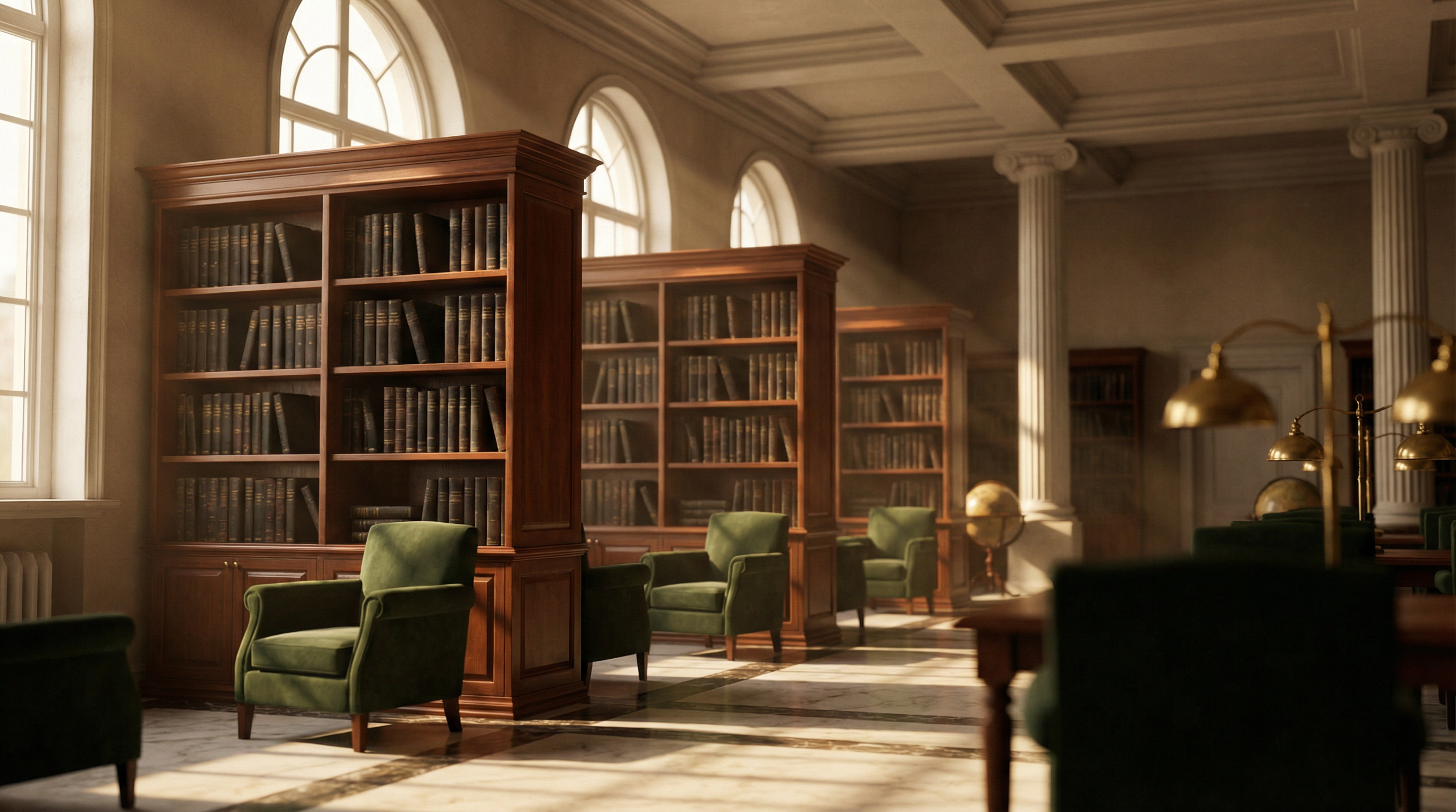 Elegant academic library